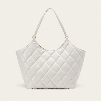 Glossy Quilted Tote Bag