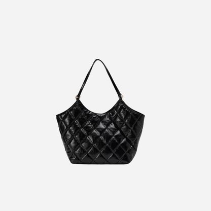 Glossy Quilted Tote Bag