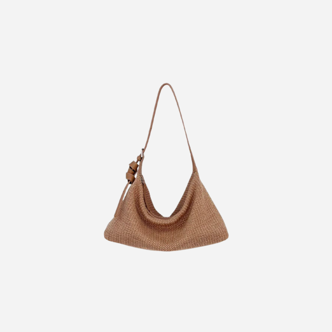 Soft Curve Raffia Bag