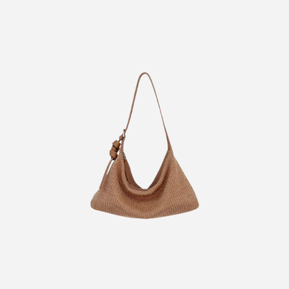 Soft Curve Raffia Bag